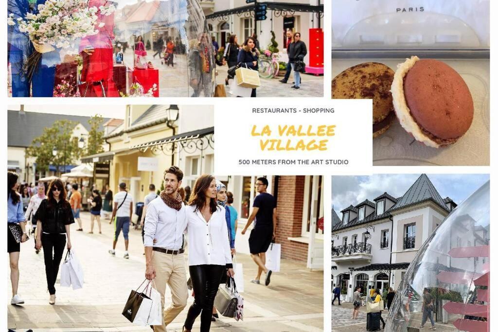 Studio Art - Shopping Center And Train Station 500M - Disneyland Paris 5Min Montevrain Luaran gambar
